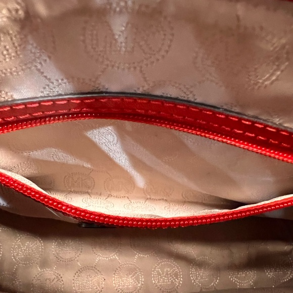 Michael Kors Red Leather Cross Body Bag - Picture 7 of 7